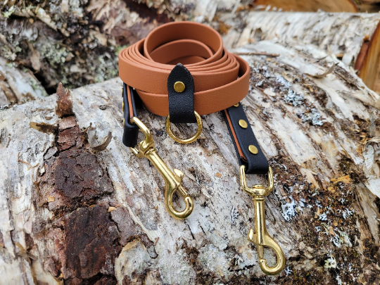Hands Free Leash with Solid Brass Hardware MuckyMuttsShop