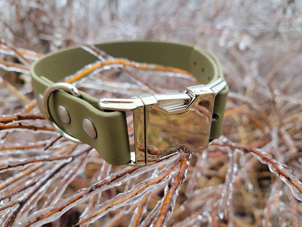 Quick Release Biothane Dog Collar and Leash Set 1" or 3/4", Waterproof Dog Collar, Vegan Leather Dog Collar, Adjustable Quick Release Collar