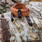 Hands Free Leash with Solid Brass Hardware